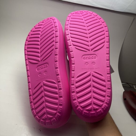 CROCS X BARBIE CLASSIC COZZZY SANDAL SIZE US 13 MENS NEW - Picture 7 of 9
